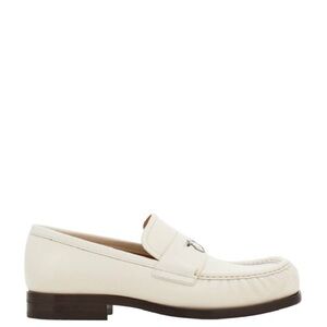 Salvatore Ferragamo Cream Loafers